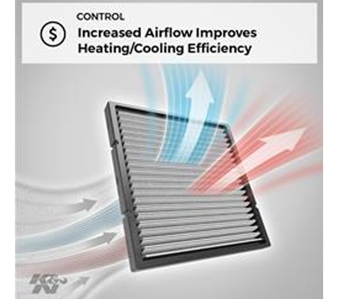 K&N Premium Cabin Air Filter re-Usable for Toyota V6 - Image 2