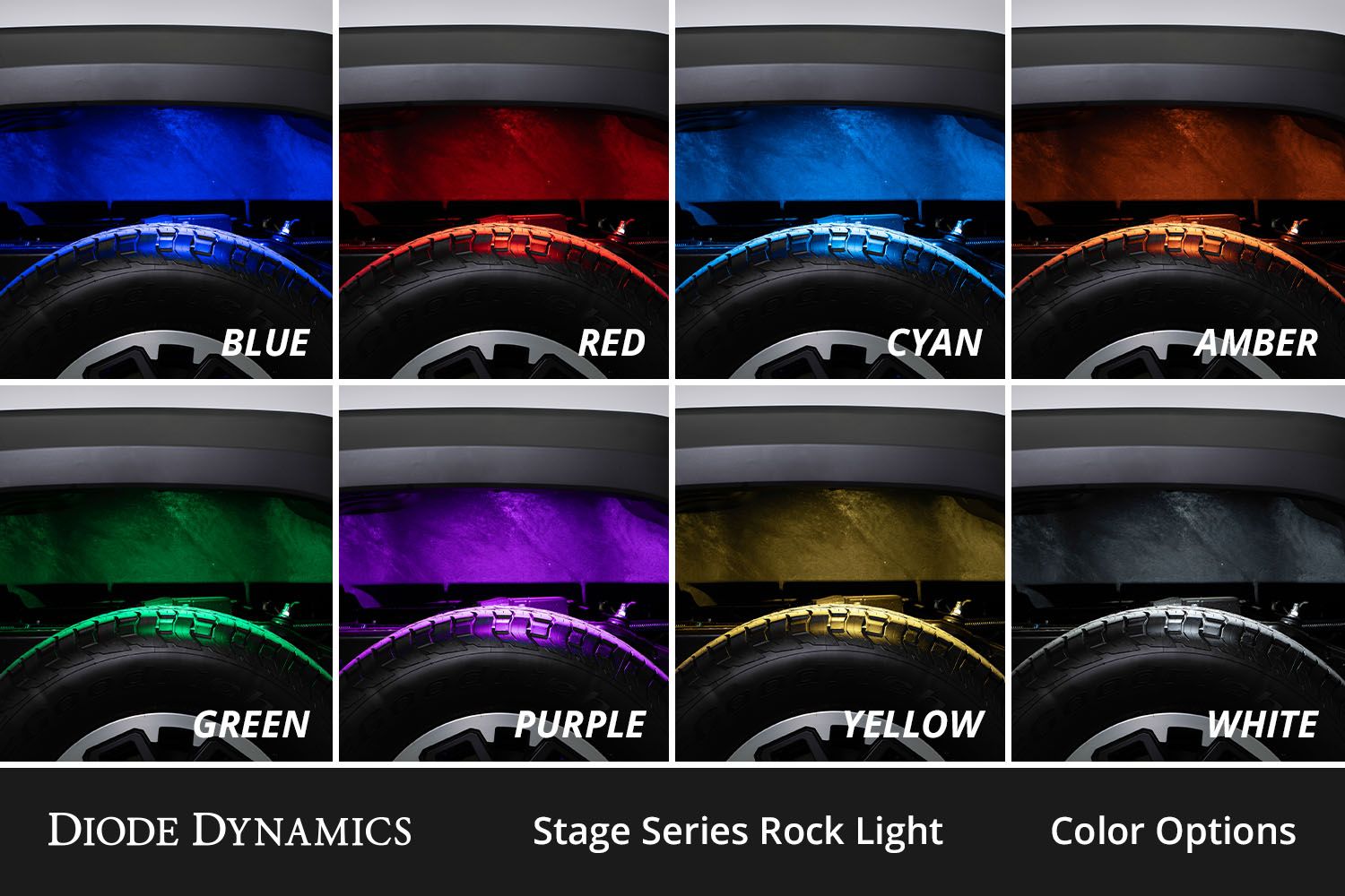 Diode Dynamics Rock Light RGBW LED Installer Kit, (8-pack) w/Controller - Image 6