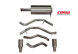 Corsa Sports 3.0 in Cat-Back DRE 5.0 in Single Tips Dodge RAM 1500 5.7L 2019-2024