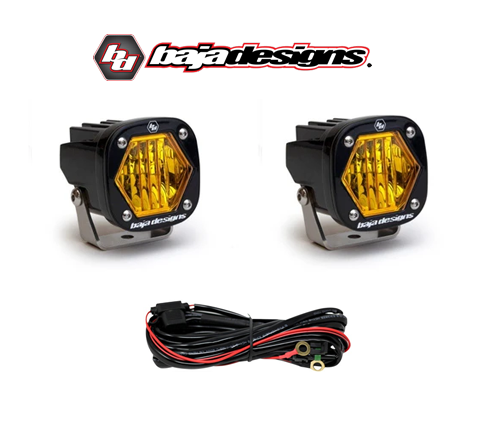 BAJADESIGNS S1 Black LED Auxiliary Light Pod Amber (Pair)