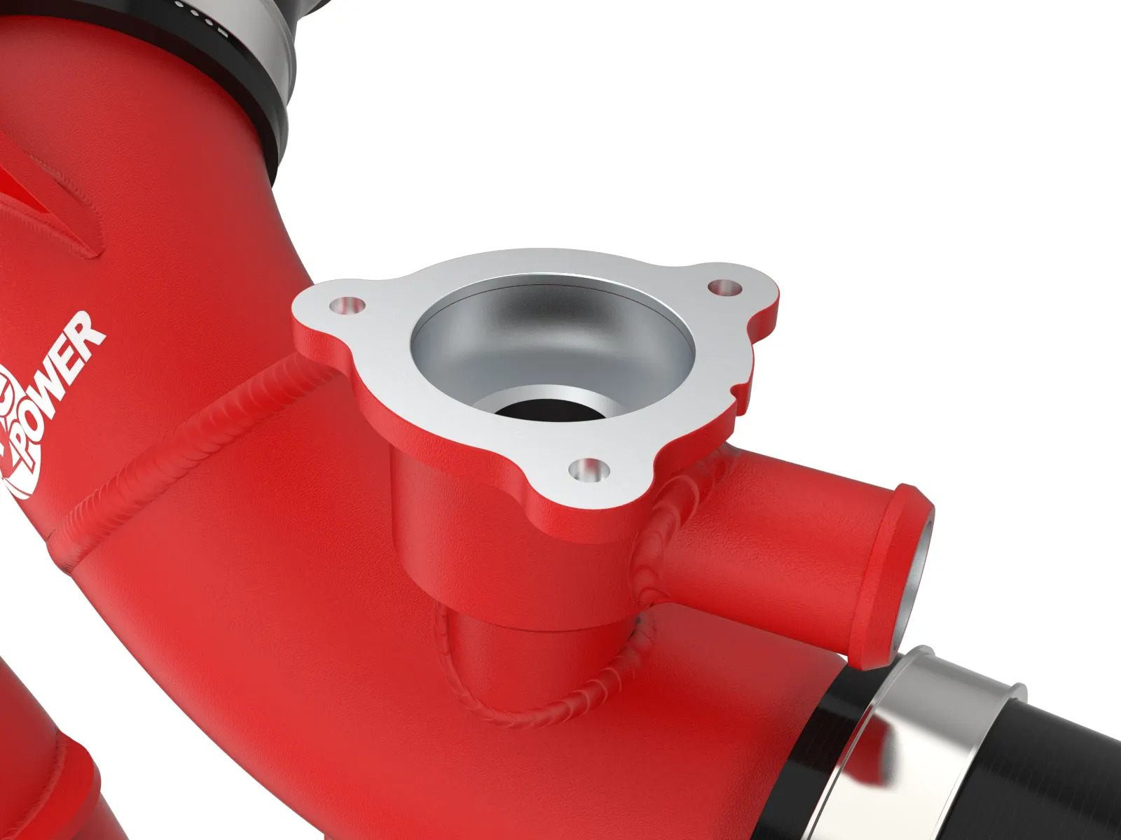 AFE 2.5 Blade Runner IN Aluminum Hot Charge Pipe Red for Toyota Land Cruiser Twin Turbo 3.4L 2022+ - Image 5