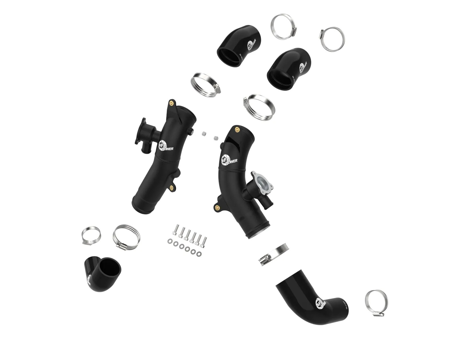 AFE 2.5 Blade Runner IN Aluminium Hot Charge Pipe Black for Toyota Tundra Twin Turbo 3.4L 2022+ - Image 3