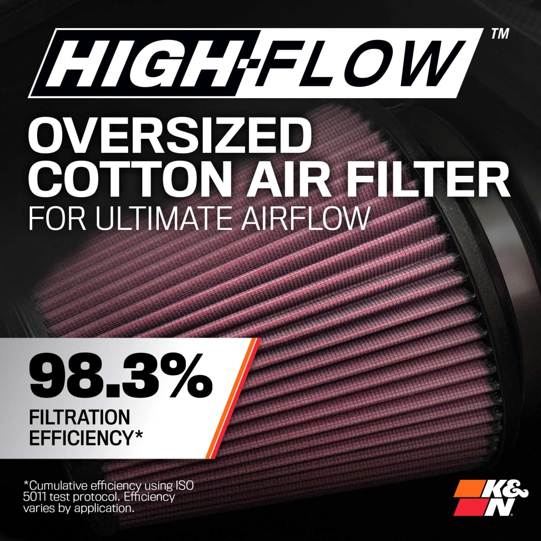 KN Air Intake for Jeep Wrangler V6-3.6L 2018-2025 - Image 6