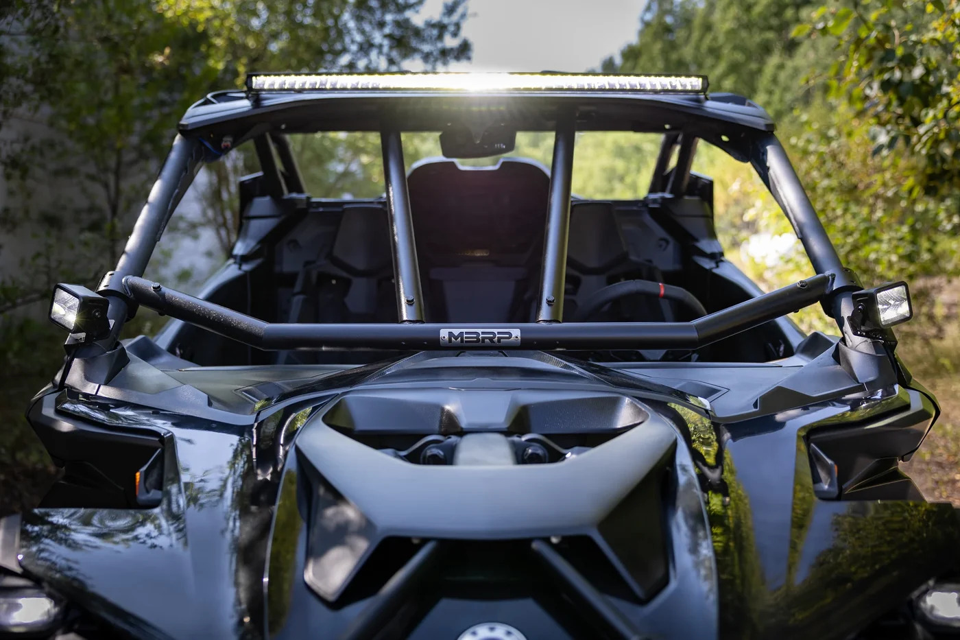 MBRP Black Coatted Front Instruction Bar for Canam Maverick R 2024+ - Image 2