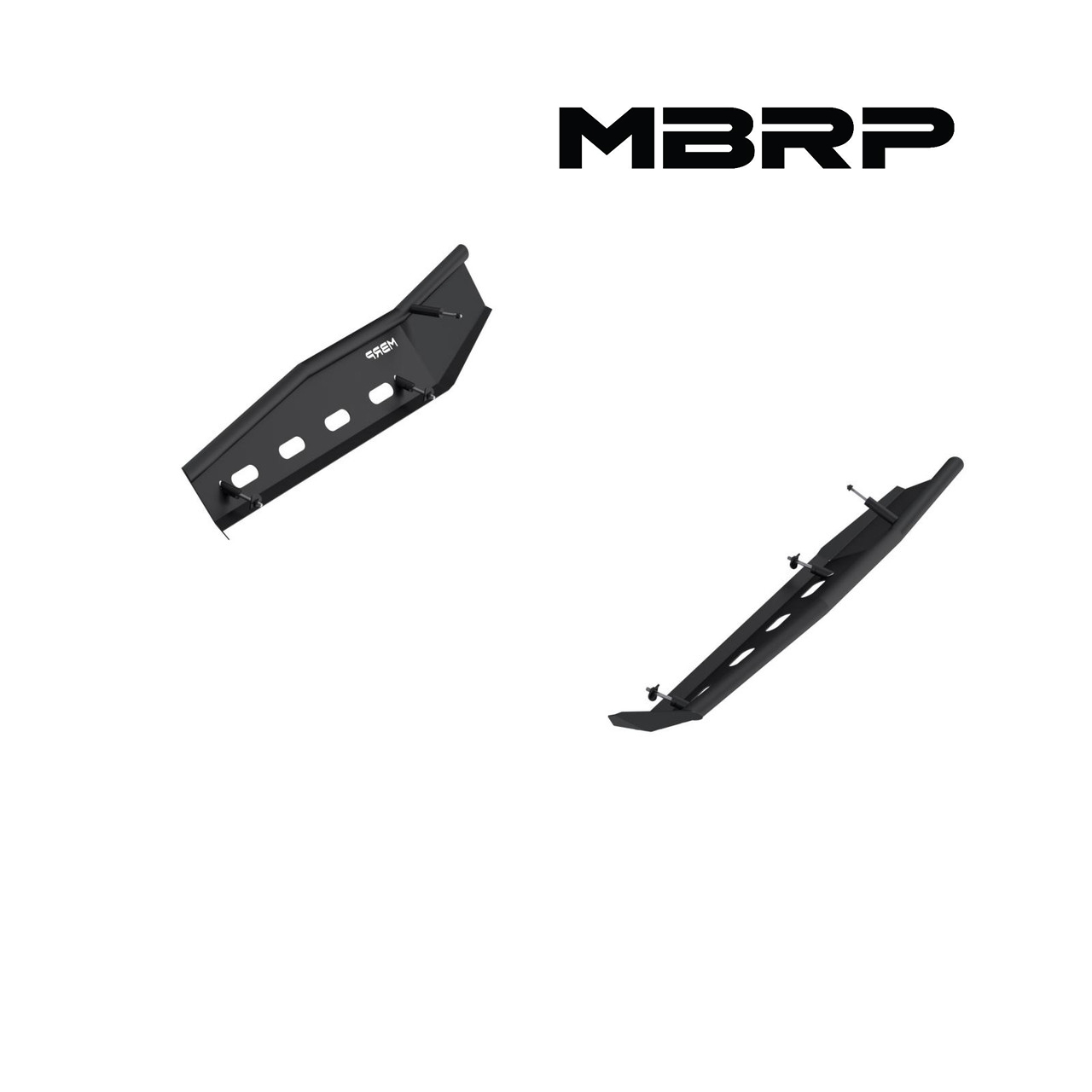 MBRP Black-Coated Steel Rock Slider Kit for Can-Am Maverick R 2024+