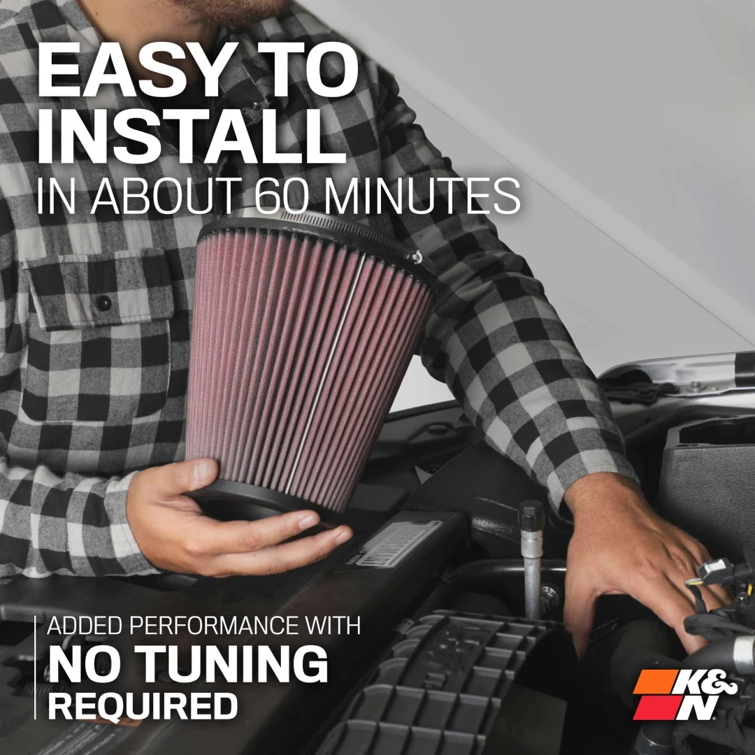 KN Air Intake for Jeep Wrangler V6-3.6L 2018-2025 - Image 9