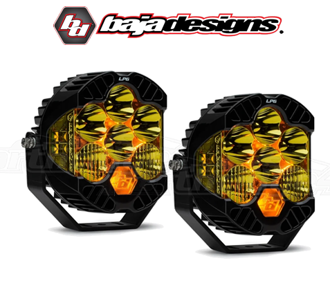 BAJADESIGNS LP6 Pro LED Auxiliary Light Pod Amber Driving Combo (Pair)