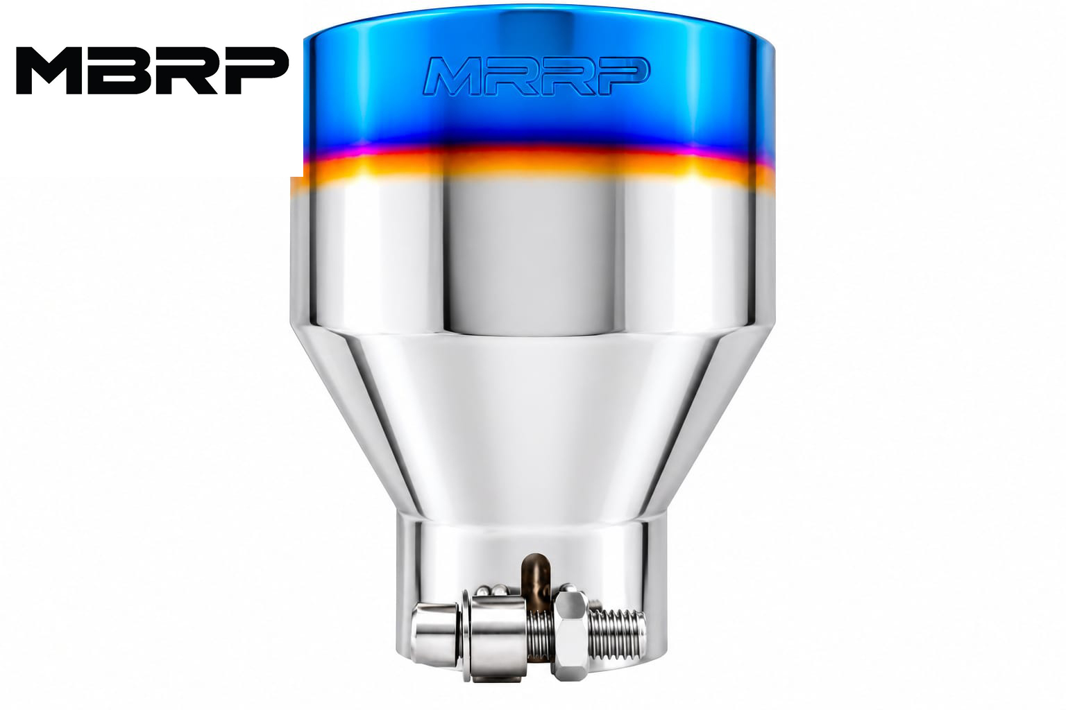 MBRP Armor Pro Series 2.5" Inlet to 5" Outlet Burnt Stainless Steel Single Exhaust Tip for Canam Maverick X3 2017+