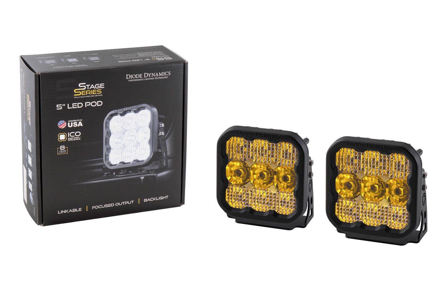 Diode Dynamics SS5 Pro Yellow Combo (pair) - Image 2