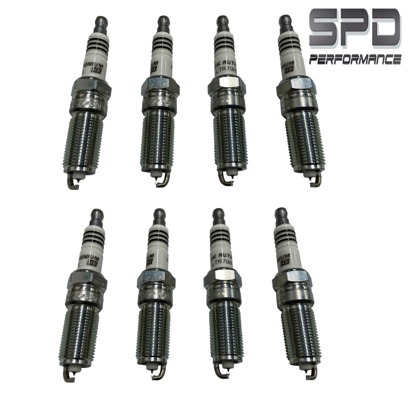 SPD Performance NGK Ruthenium HX Cold Spark Plugs Set (8) Gapped .035 Ford Raptor “R” 5.2L