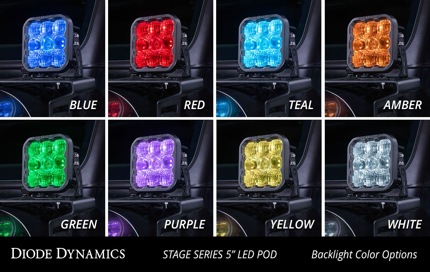 Diode Dynamics SS5 Pro CrossLink 7-Pod LED Light Bar White Combo 44-inch - Image 6