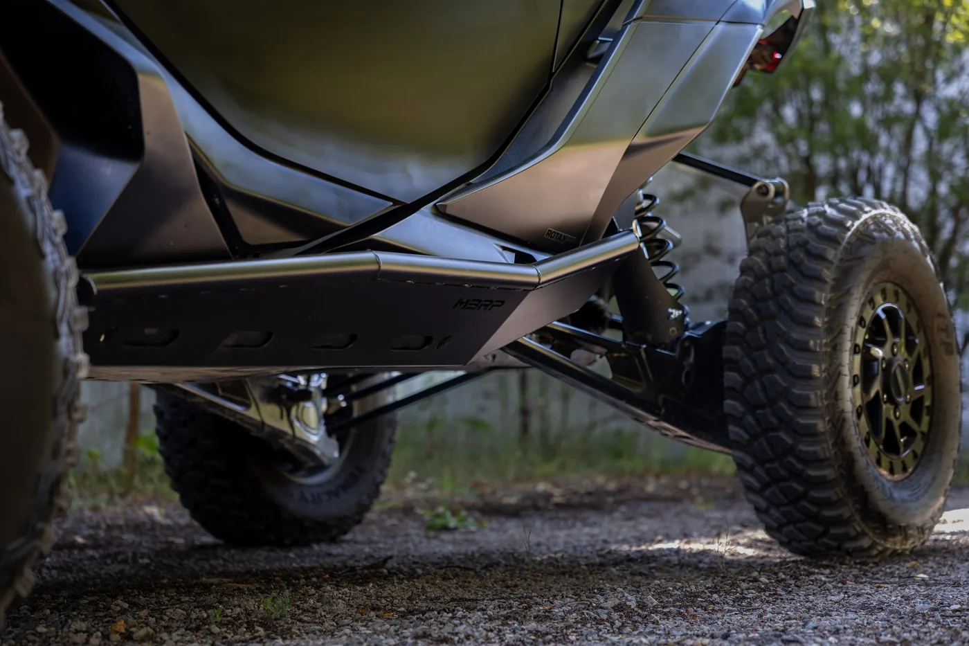 MBRP Black-Coated Steel Rock Slider Kit for Can-Am Maverick R 2024+ - Image 2